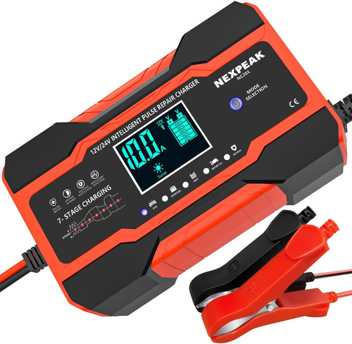 Amp car battery charger - 10-amp,